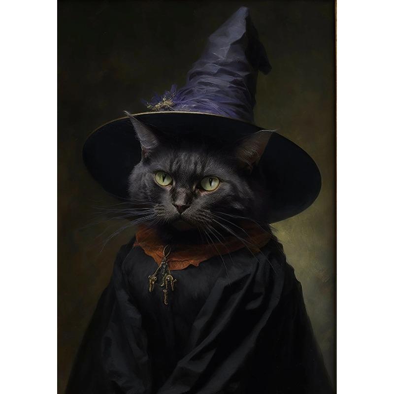 Dark Academia Art Haunting Ghost Poster Prints Halloween Home Decor Haunted House Gothic Vampire Canvas Painting Wall Art