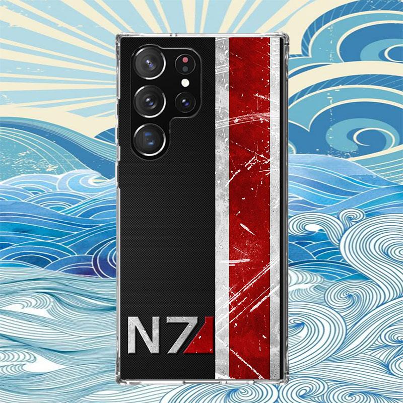 N7 Mass Effect Phone Case For Samsung Galaxy S25 S24 S23 Plus S22 Ultra S21 S20 FE S10 + S25 Edge Funda Shell Coque Galaxy S25 S