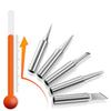 Soldering Iron Tip Hot Bare Copper Soldering Iron Tip Set 5 Pcs For Soldering Station B+2.2K+2.4D+3C+I 900M