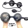 Built-in Sfera in acciaio Plug anale Gonfiabile Big Long Auns Masturbatore Prostata Butt Massager G-spot Stimolatore del clitoride Giocattoli adulti del sesso