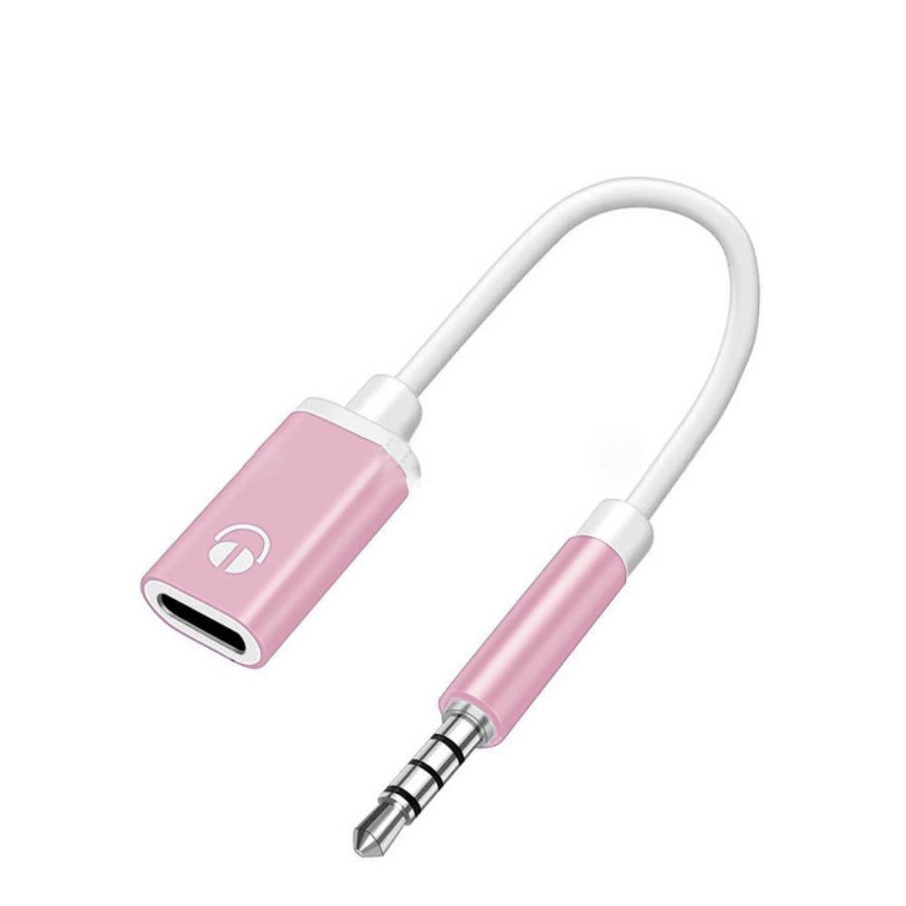 3,5mm samec na USB-C samice adaptérový kabel pro sluchátka, přenosný Aux kabelový konvertor, audio kabelový vodič
