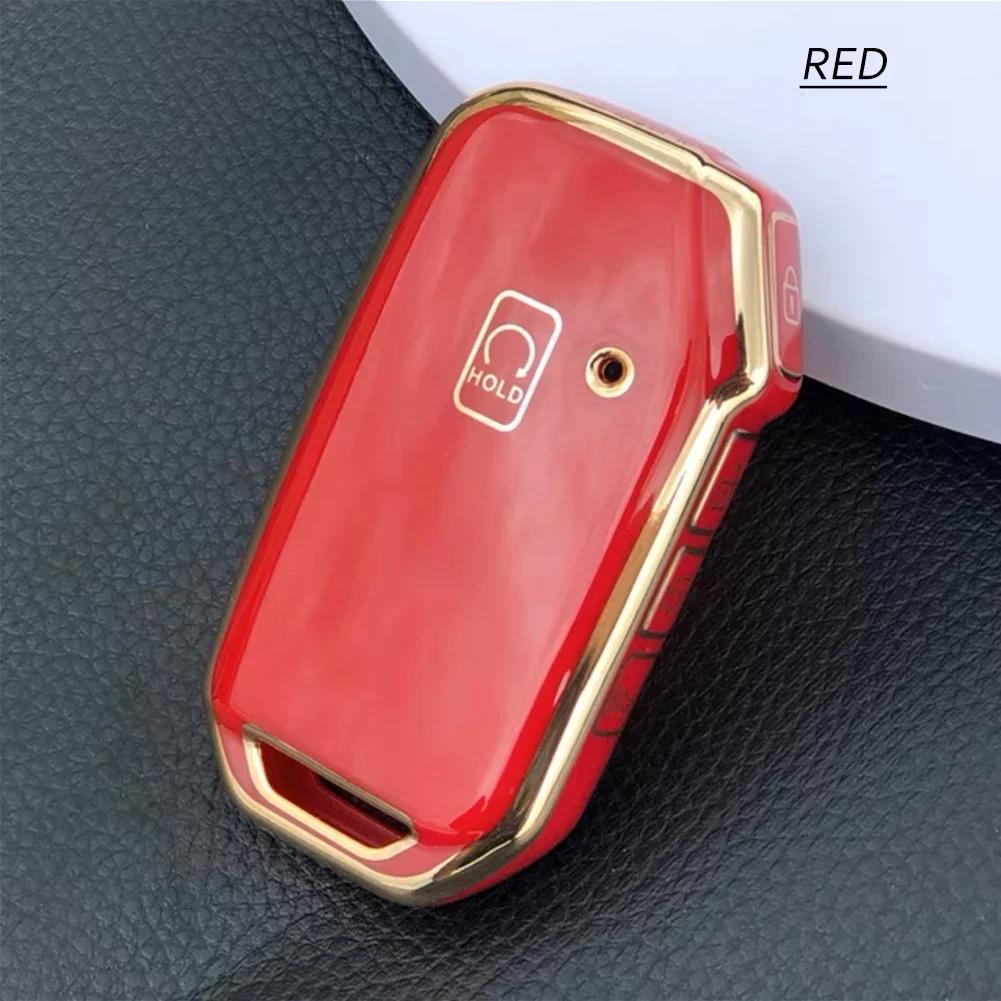 Remote Key Smart 5 Button Tpu Car Key Case Cover for Kia Telluride Telluride SX 2026 Sportage R 2026 K5 GT Line 2026 Seltos 2020