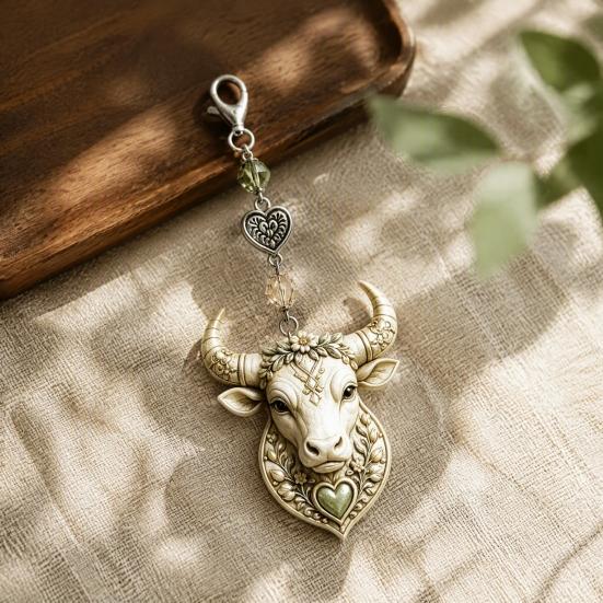 Zodiac Sign Keychain 12 with Keepsake Card, Star Pendant, Backpack Handbag Purse Charm, Inspirational Gift for Men Women Charm