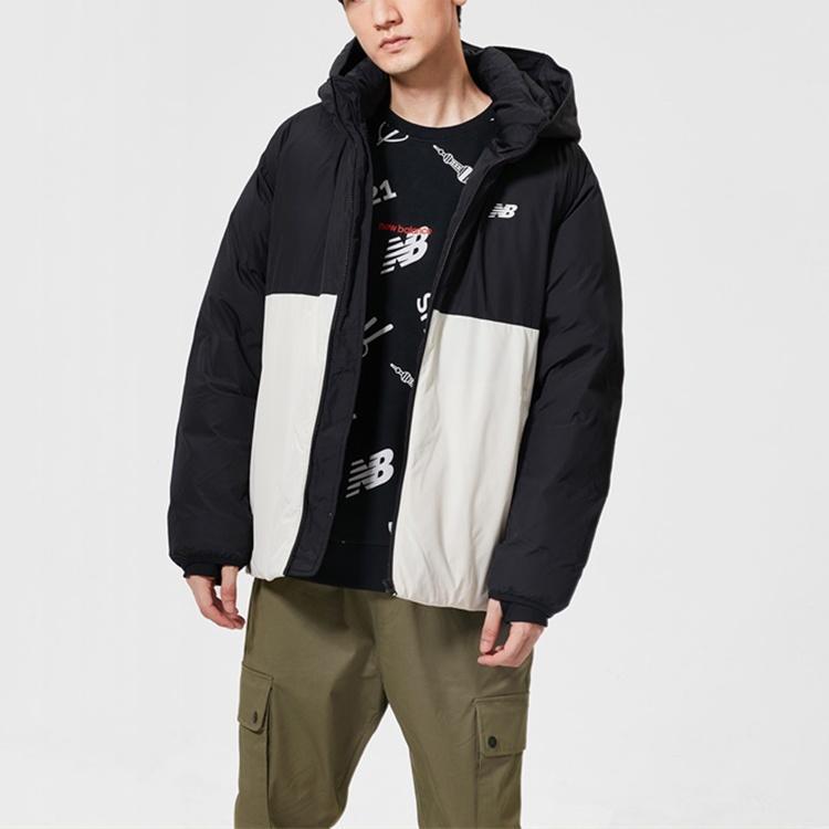 New Balance Sport Color Block Jacket Asia Sizing 'Black White' Men's NPA4S013BK