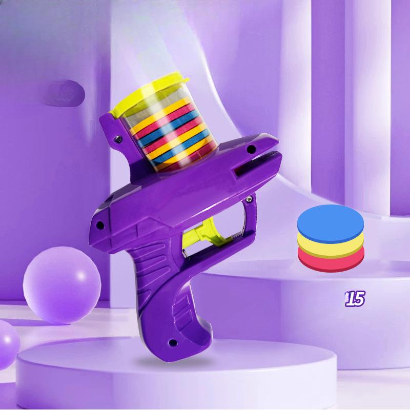 Stall Wholesale Radish Flying Saucer Gun Classic Flying Saucer Gun Parent-child Outdoor Safety Ejection Gun Indoor and Outdoor Radish Gun
