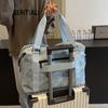 Large capacity portable travel bag, light fashion messenger sports fitness bag, trendy casual boarding storage bag