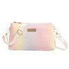 New Women's Rhombus Embroidered Clutch Bag, Fashionable and Versatile, Large-capacity Portable Storage Small Bag, Oblique Shoulder