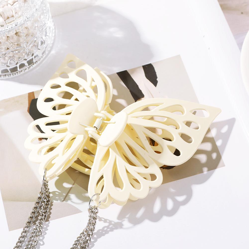 Купить 13,5 см Негабаритный сплошной цвет Пластик Форма бабочки Женская ...