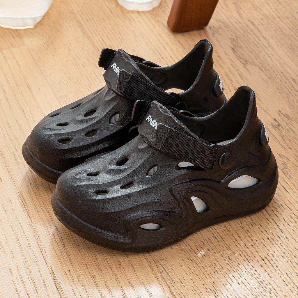 Parent-child Hole Shoes Women's Summer Girls Seaside Beach Shoes Trendy Eva Sandals Boys Outside