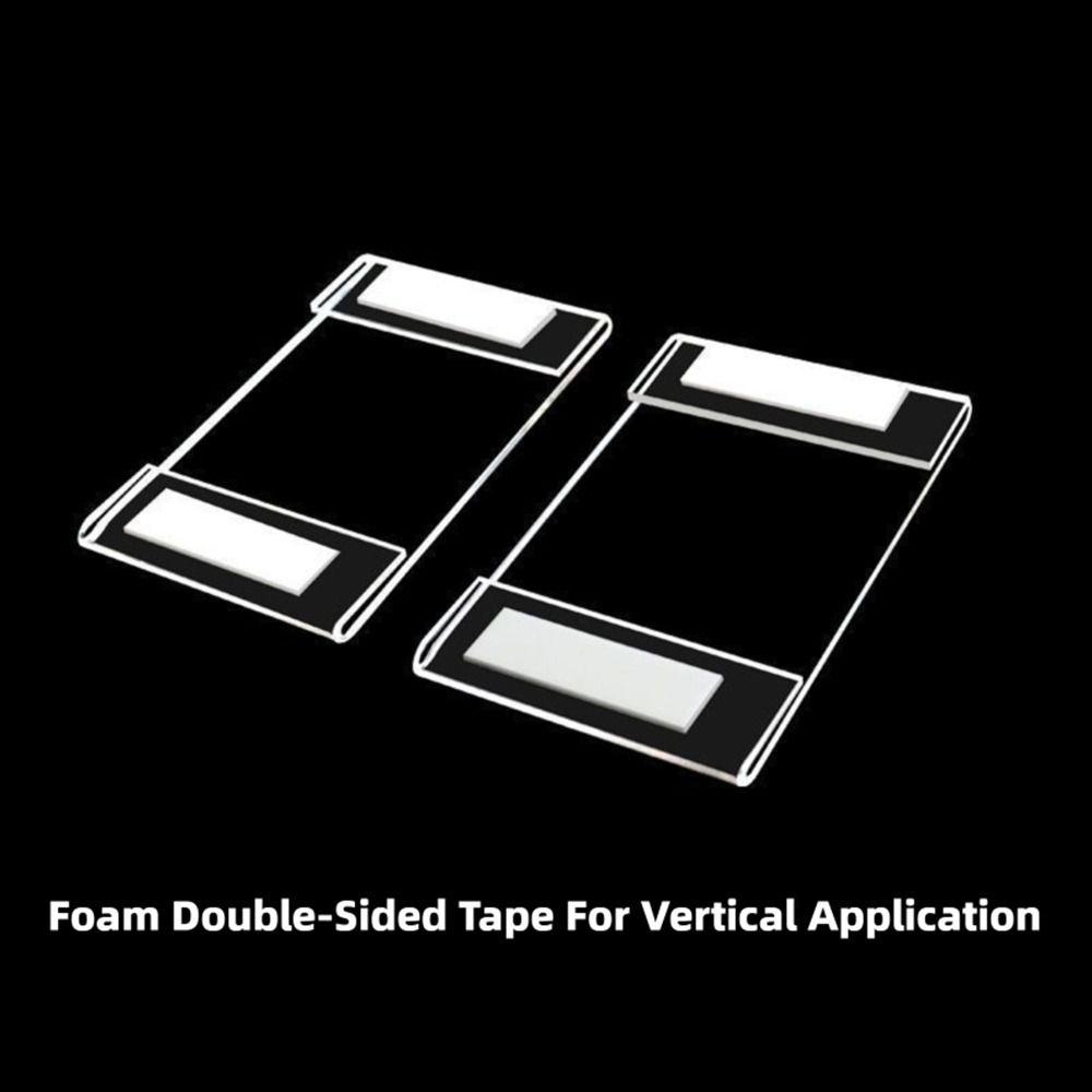 10PCS/Set Acrylic Price Tag Holder Transparent Label Display Stand Label Sign Shelf  Supermarkets