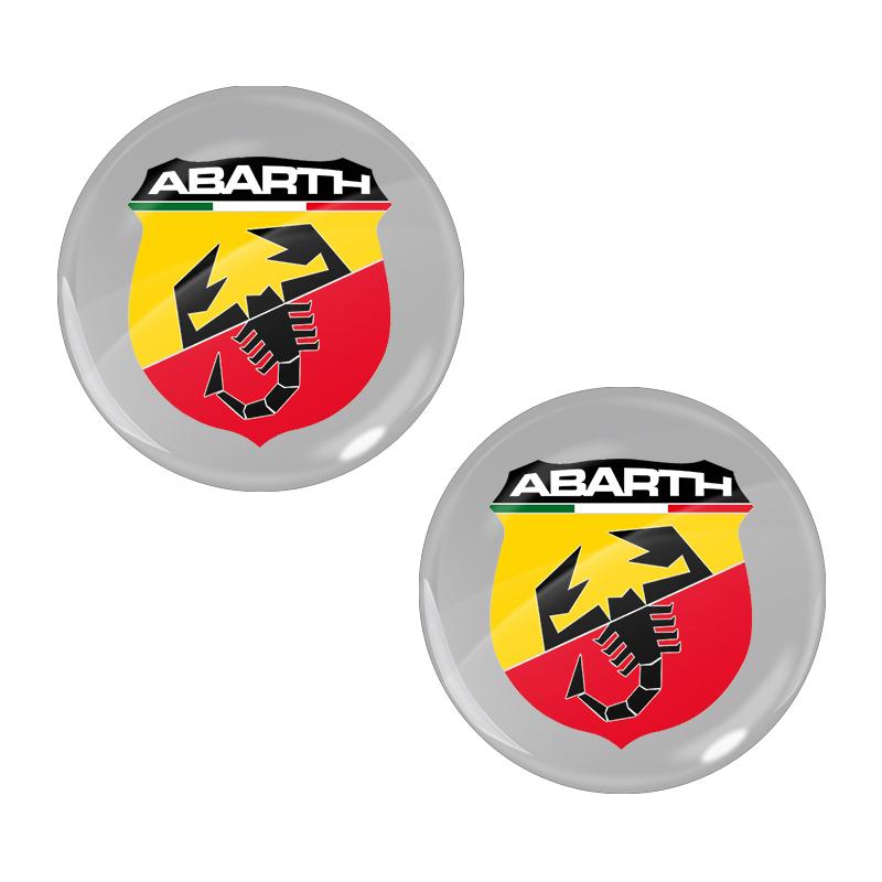 14mm Auto Logo Aufkleber für Auto Fernbedienung Schlüssel Emblem Abzeichen für Abarth Punto 500 Tipo Stilo Palio Bravo Doblo Panda Ducato