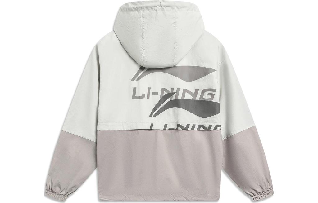 Li Ning Sports Fashion Collection Jacket Unisex Silver Birch Gray AFDT523-2