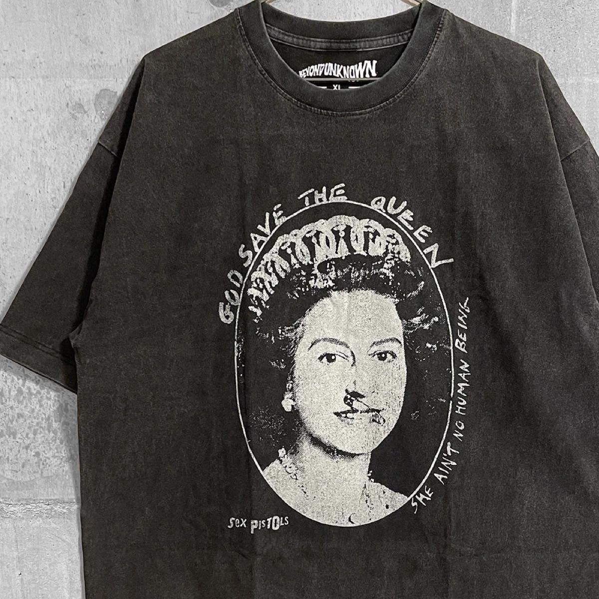Sex Pistols XL T-Shirt God Save The Queen Sid Vicious Punk Rock Harajuku Style S
