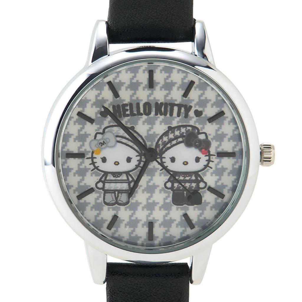 Sanrio Hello Kitty Watch Girly Twin 282847 (Monochrome Coordinate)