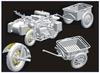 Great Wall Hobby WW2 German Military Sidecar KS750 with 2 Trailers Plastic Model L3508 1/35 (Military)