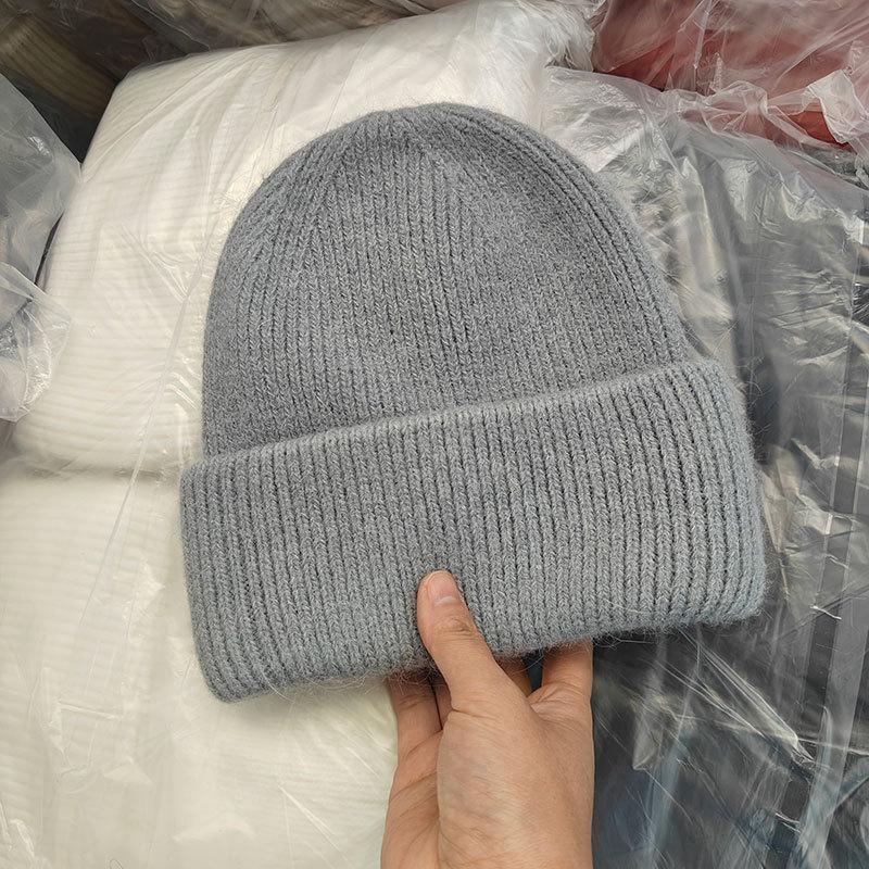 Winter Hats For Women Men Unisex Beanies Luxury Rabbit Fur Thermal Hat Soft Thick Keep Warm Casual Bonnet Baggy Cap New