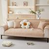 Nordic Simple Solid Color Sofa Cushion Four Seasons Pure Cotton Fabric Non-Slip Cotton Seat Cushion Universal Modern Sofa Cover Towel