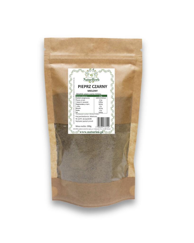 Premium Ground Black Pepper 50G Naturini