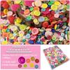 750-1000Pcs Round Resin Buttons Mixed Color Button Set 2/4Holes Button for Sewing Crafts DIY Button Painting Sewing Accessories