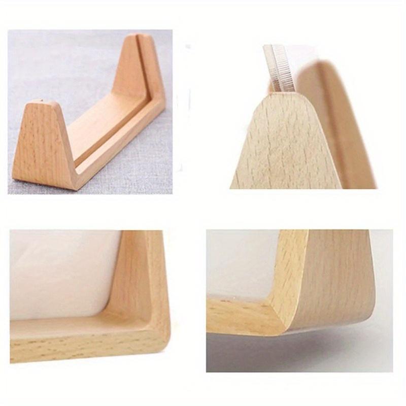 2 Stück 5 Zoll U-förmige Basis Acryl Massivholz Holzrahmen Nordischer Rahmen Hochzeitsfoto Bilderrahmen Desktop Büro Fotodeko
