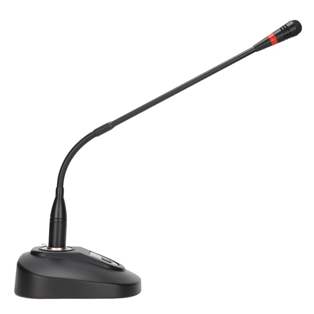 Gooseneck Wired Microphone Adjustable Desk Microphone with XLR To 6.35mm Cable for Conference