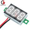 12V Car Voltmeter 0.36 Inch LED Digital Voltmeter Voltage Meter Adjustable Volt Detector Tester Monitor DC 4.7-32V 2 Lead Wire