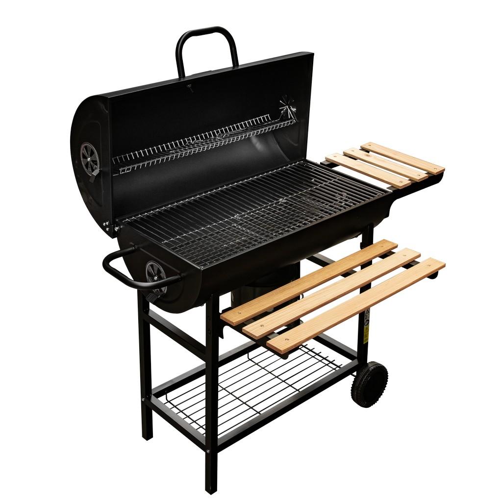 Grill Ogrodowy Węglowy BERGMANN Beczkowy 70x35 N