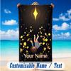 Beach Towel Custom Name Text, Quick Dry Large Towel For Beach HomeUndertale