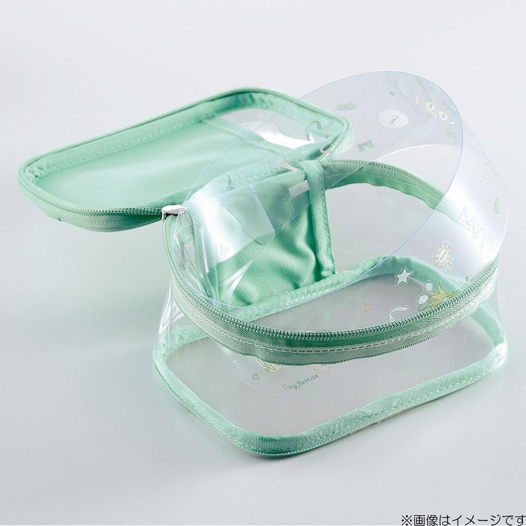 LIHIT LAB Myfa Oshikatsu Plush Toy Decoration Box Pouch Powder Blue A3306-14