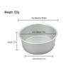 MDNG 6-inch Silver Anodized Solid Bottom Chiffon Cake Molds (2-pack)