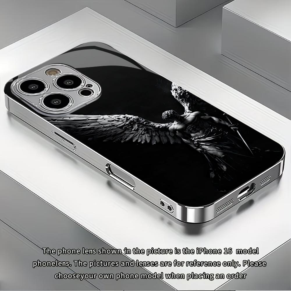 Exquisite Erzengel Mode Handyhüllen carcasa Smartphone Glas Handyhülle für iPhone 17 16 15 14 13 12 11pm Pro Plus fundas