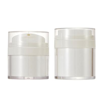 1 buc. Recipient pentru cosmetice fără aer. Borcan cu pompă fără aer. Sticla goală de cremă acrilică