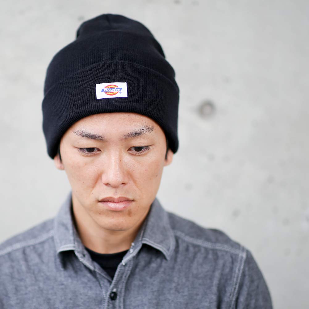 Dickies Basic Knit Unisex Acrylic Knit Hat for Men and Solid Perfect for Snowboarding and Street 014 Cap/Beanie Hat, Women, Color, Wear, Black,
