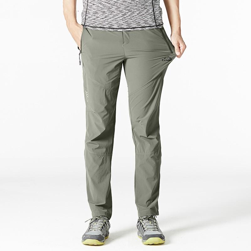 

Мужские летние тонкие брюки больших размеров для улицы, быстросохнущие, эластичные брюки для хайкинга, простые дышащие облегающие брюки S темно-зеленого