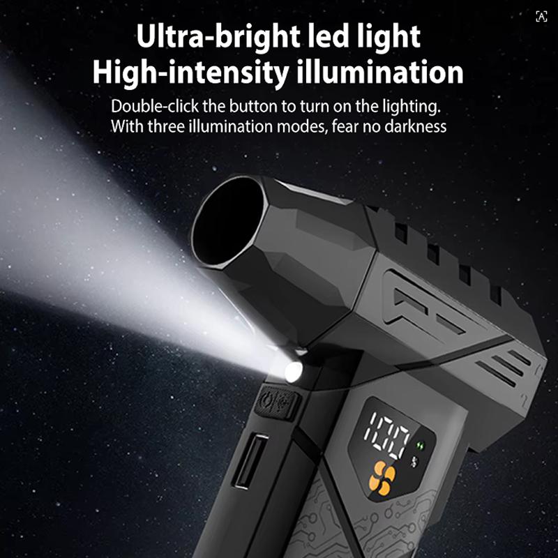 990000RPM /880000RPM Turbo Jet Fan Powerful Air Blower Portable Fan Wireless Dust Cleaner Brushless Leaf Blower Car Wash Air Gun