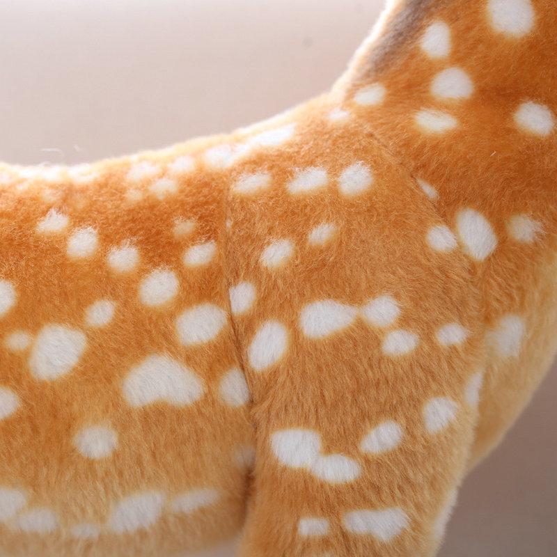 Simulation Sika Deer Doll Toy Creative Plush Stuffed Animal Reindeer Crafts Xmas Gift Girl Birthday Present