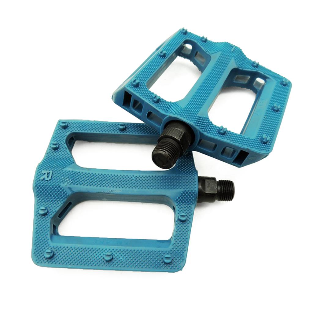 Plastic Mountain Bicycles Pedals Light Weight Hollow Nonslip Bicycles Pedals Replacement Wide Thick Cycling Pedals