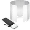 8/9/10/12/14/16 Plates Folding Camping Stove Windshield Gas Stove Wind Shield Lightweight Outdoor Picnic Cooker Wind Screen