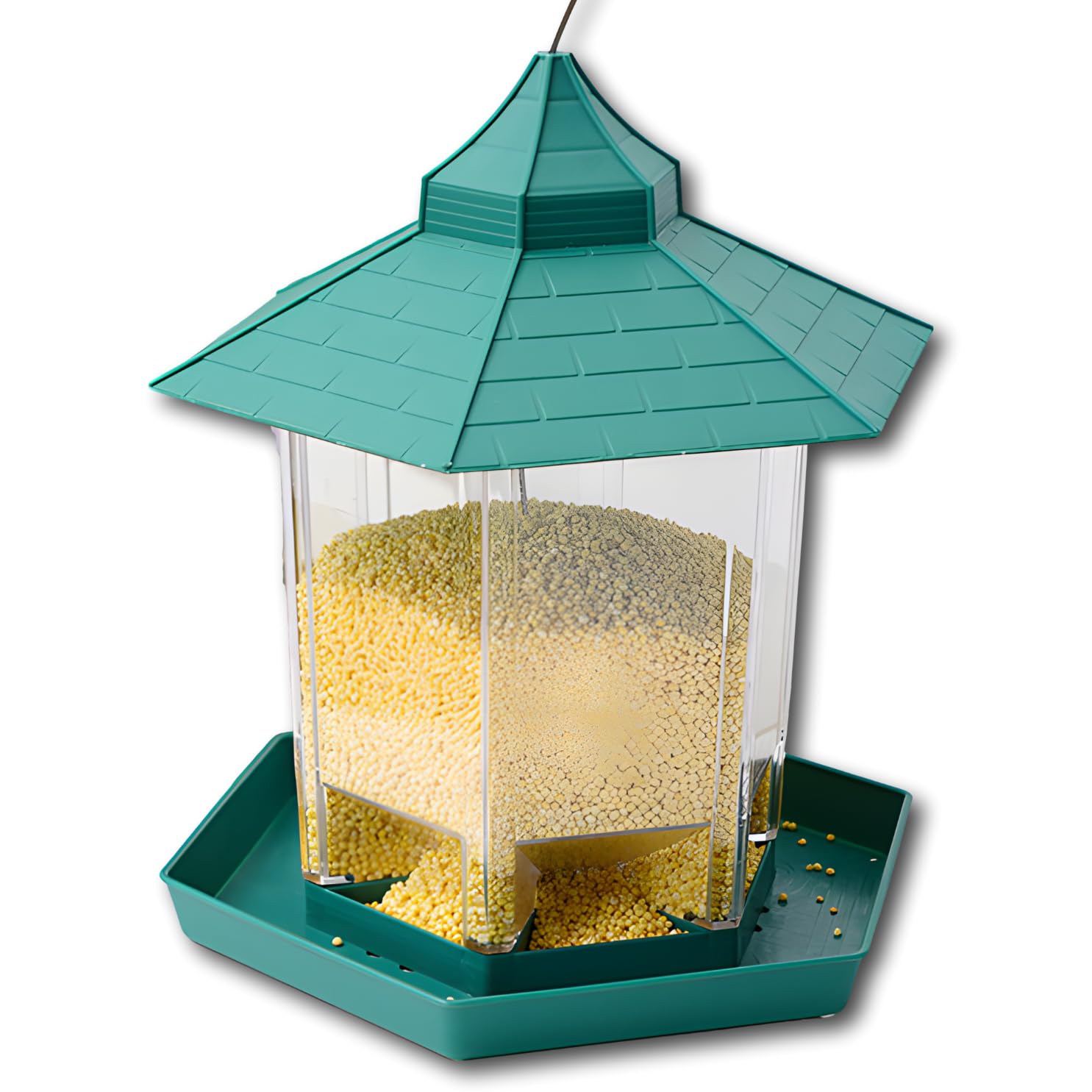 

ENN LLC Bird Feeder for Wild Birds Outdoor Use (Green) зелений