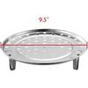 9.5-inch Dia Stainless Steel Steamer Rack with Removable Legs Vegetable Steamer Basket for Pot Steaming Baking