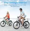 Hillmiles Milecity 1 Vélo Électrique Autonomie 80km Batterie Amovible 36V13Ah Moteur 250W Vélo Électrique de Ville 26 Pouces Vélotafeur Urbain EBike, Gris