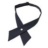 Cămașă cravată pentru femei Design de culoare solidă Închidere ușoară cu cataramă Design încrucișat Cravată pentru gât Uniforme de lucru pentru absolvire Cravată pentru studenți