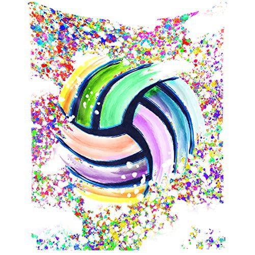 Sports Volleyball Printed Flannel Blanket Sheet Bedspread Nap Blanket Blanket