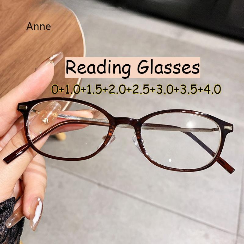 Women Fashion Presbyopia Glasses Ultra Light Anti Blue Light Reading Glasses Luxury Anti Fatigue Far Sight Eyewear Gafas