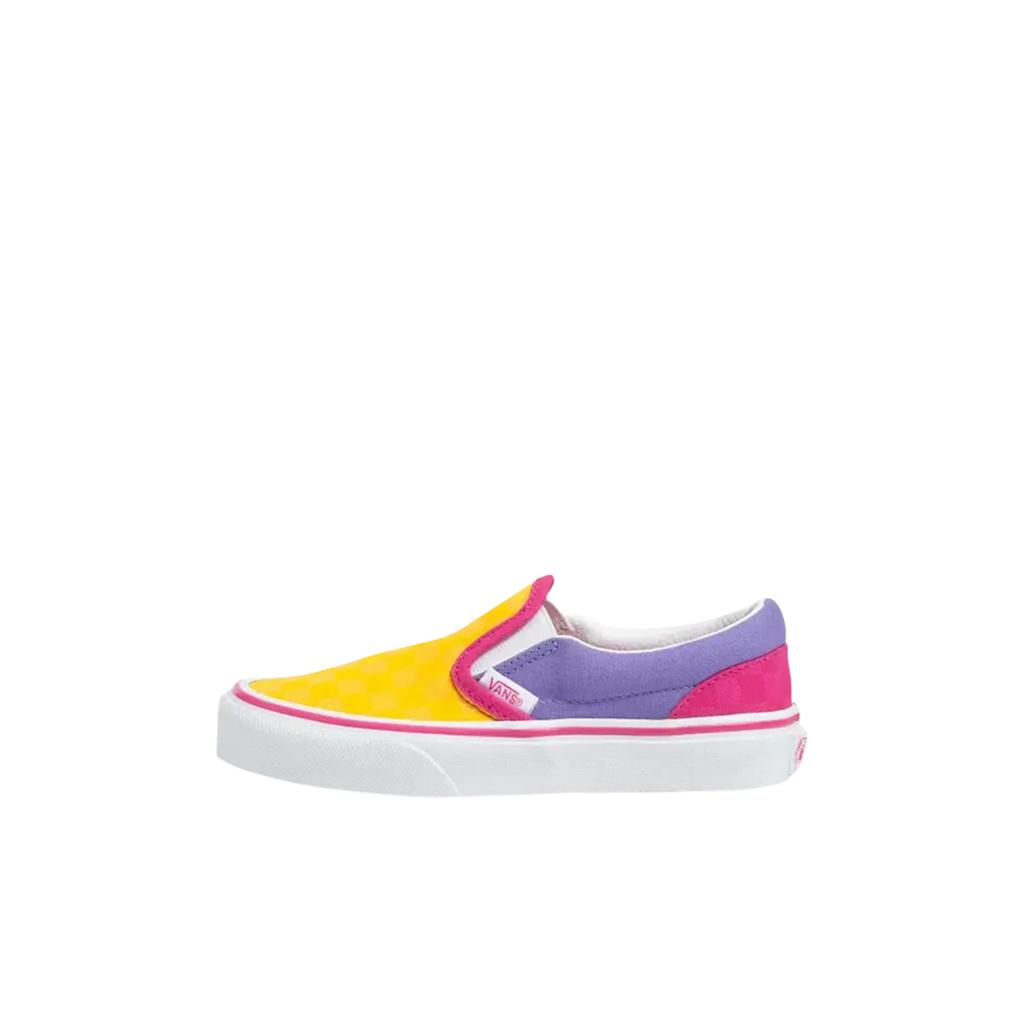 Vans Classic Slip-On Kids Checkerboard - Multi Pop Kids Sneakers Multi-Color True-White VN0A4BUT0HZ