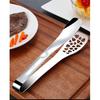 Kitchen Tongs, 10 Inch New Premium Heavy Duty Stainless Steel Tongs, Heat Resistant Locking Tongs, Multi-Purpose with Mesh Hole Clamp Tongs for