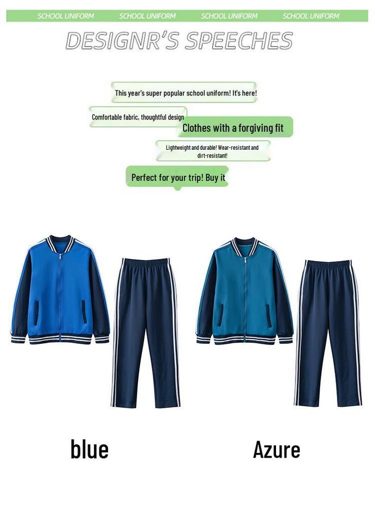Academy Style Junior High School Uniforms: Autumn Jacket & Spring Sports Set