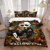 3Pcs Michael Myers' Halloween Horror Bedding Sets For All Sizes New 3D Printed Bed Cover Comforter Duvet Cover Pillowcase Bedroom Decoration