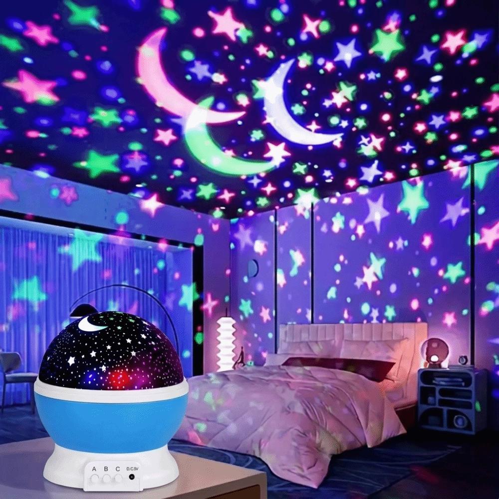Colorful Star Projector Light Mini Atmosphere Lamp Portable Galaxy LED Projector Car