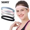 Aolikes Solid Non-Slip Elastic Sports Outdoor Headbands Hair Headbands For Men Exercise Hair Bands Sweatbands For Women